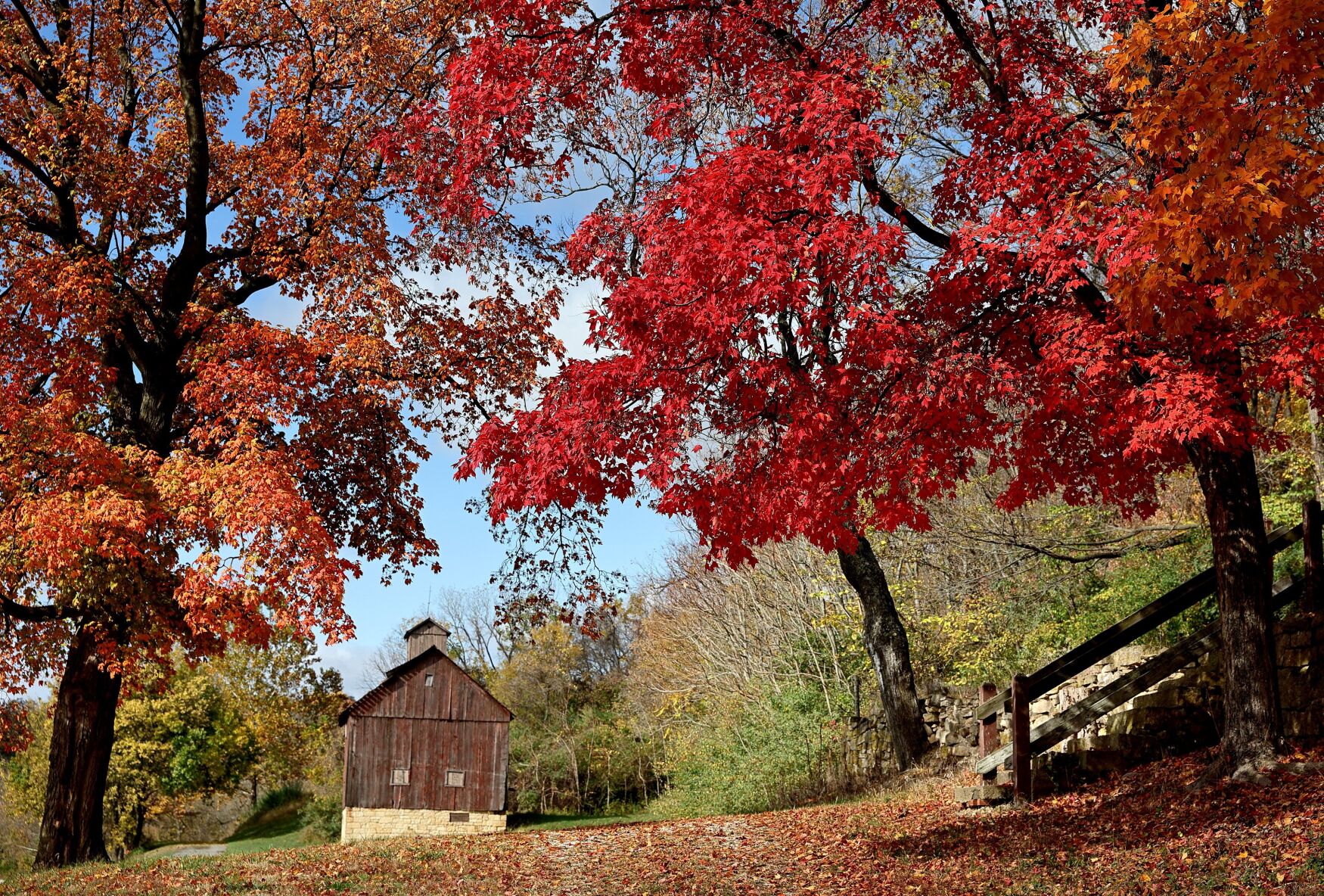 Fall colors along the Great River Road